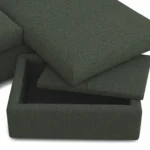 Marina 80_ Reversible Storage Sectional - Green Wool Bouclé