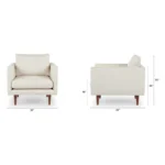 Burrard 32_ Lounge Chair - Seasalt Ivory