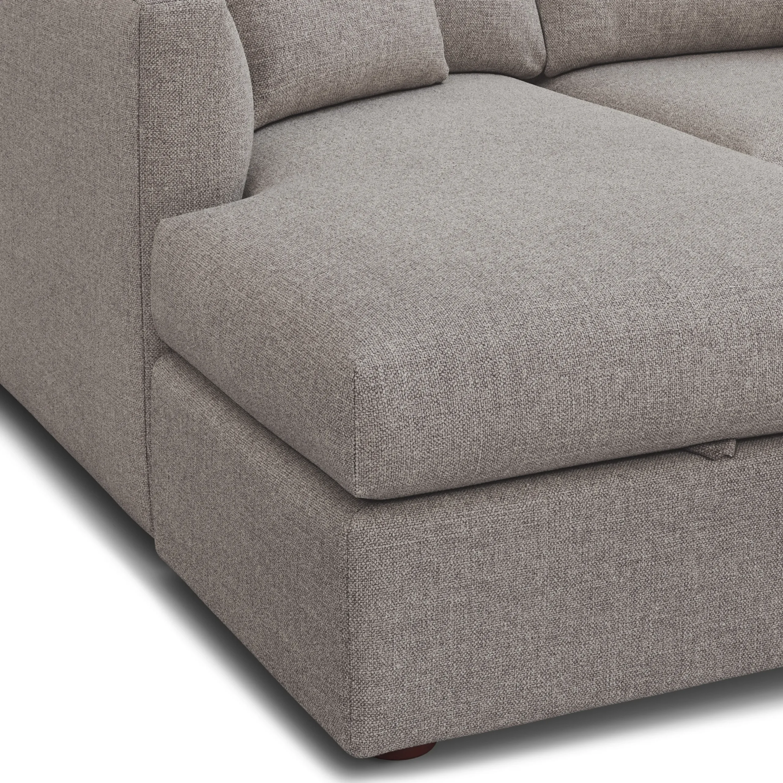 Marina 80_ Reversible Storage Sectional - Hestia Gray - Image 11
