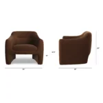 Eleanor 34_ Velvet Lounge Chair - Hale Earth