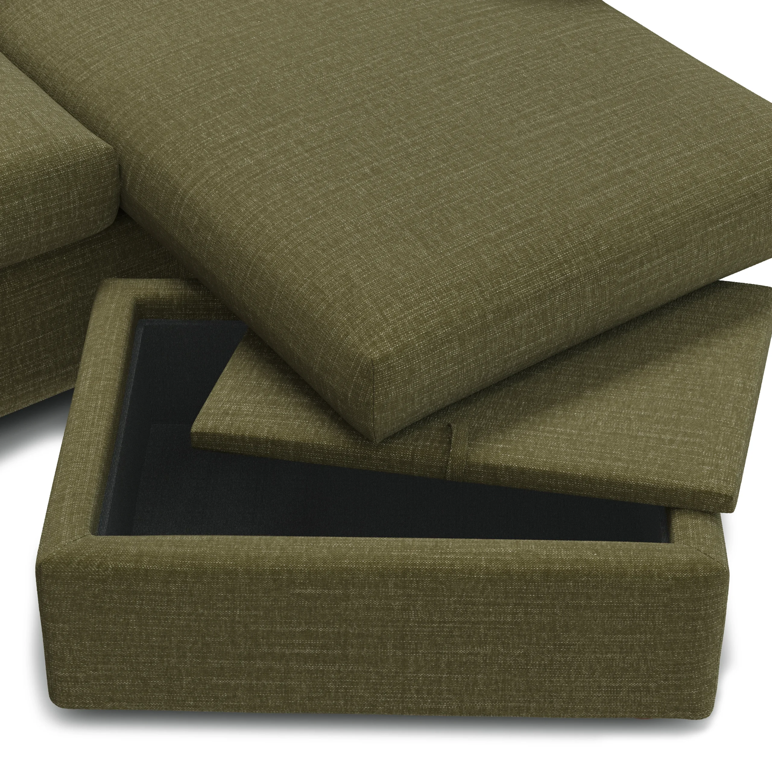 Marina 80_ Reversible Storage Sectional - Napa Moss - Image 11