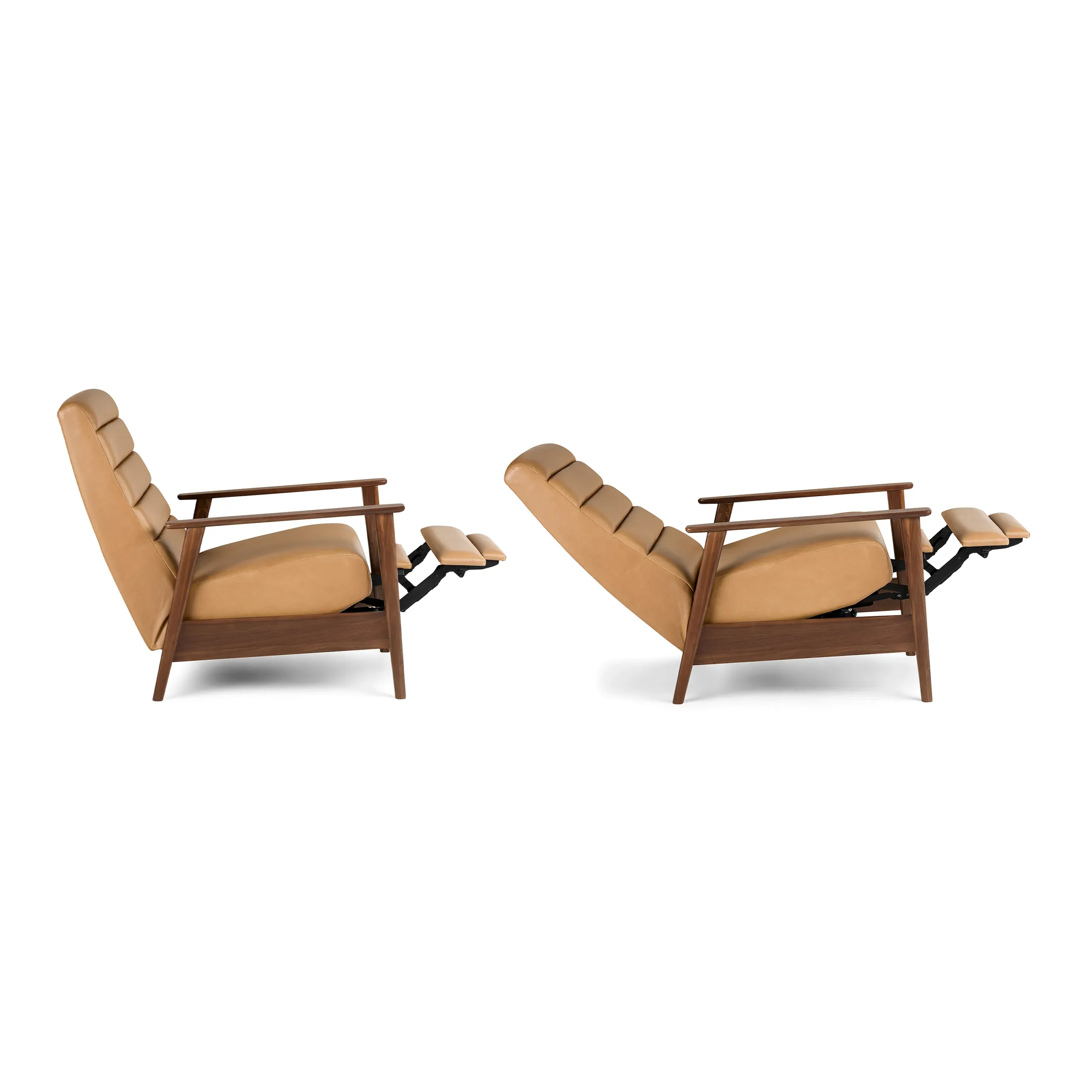 Ellow 28.5_ Leather Reclining Lounge Chair - Charme Tan - Image 6