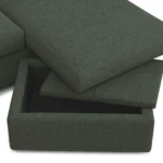 Marina 90_ Reversible Storage Sectional - Green Wool Bouclé