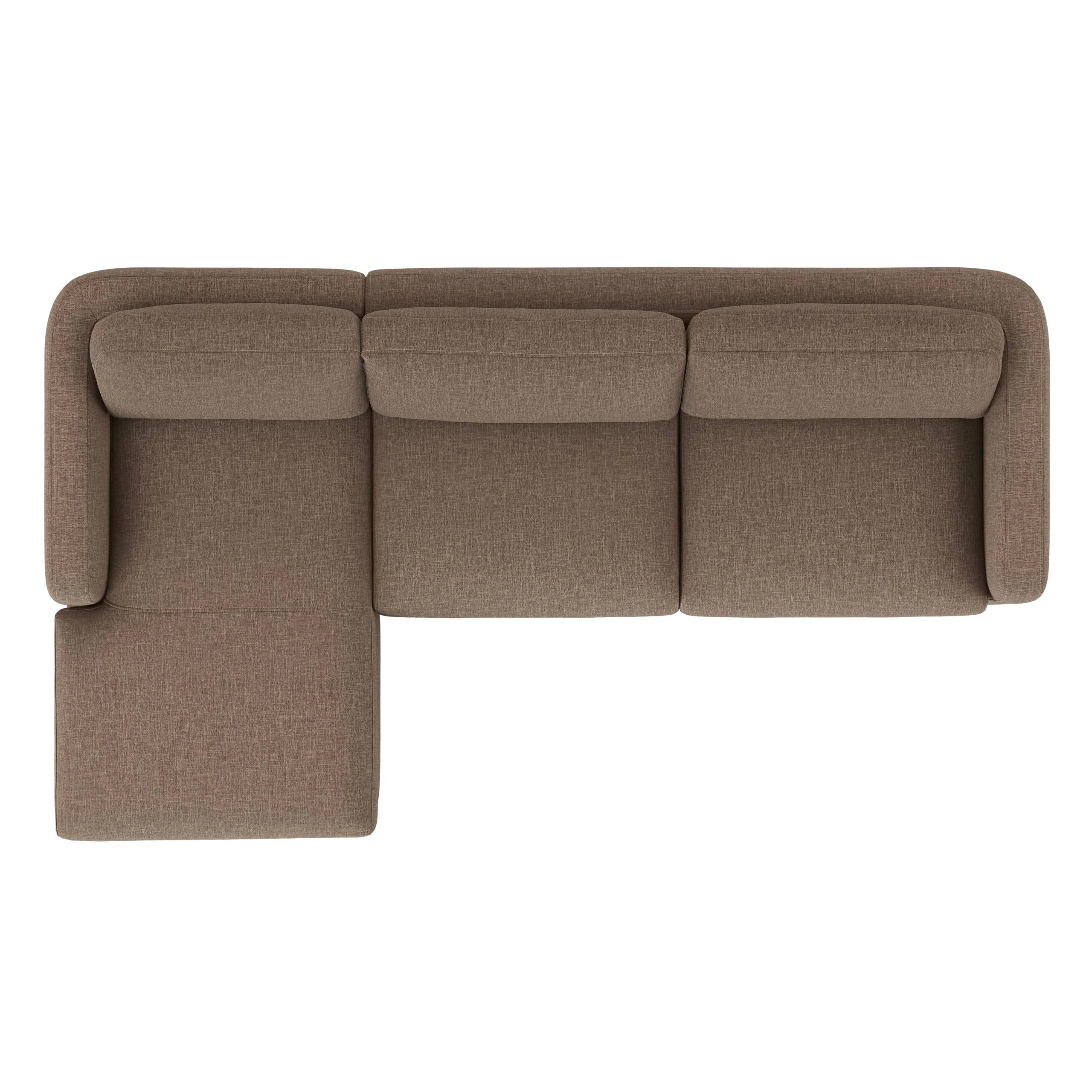 Vati 114_ Left Storage Sleeper Sectional - Natural Oak and Buckler Brown - Image 11