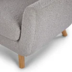 Gabriola 34_ Lounge Chair - Dover Gray Bouclé