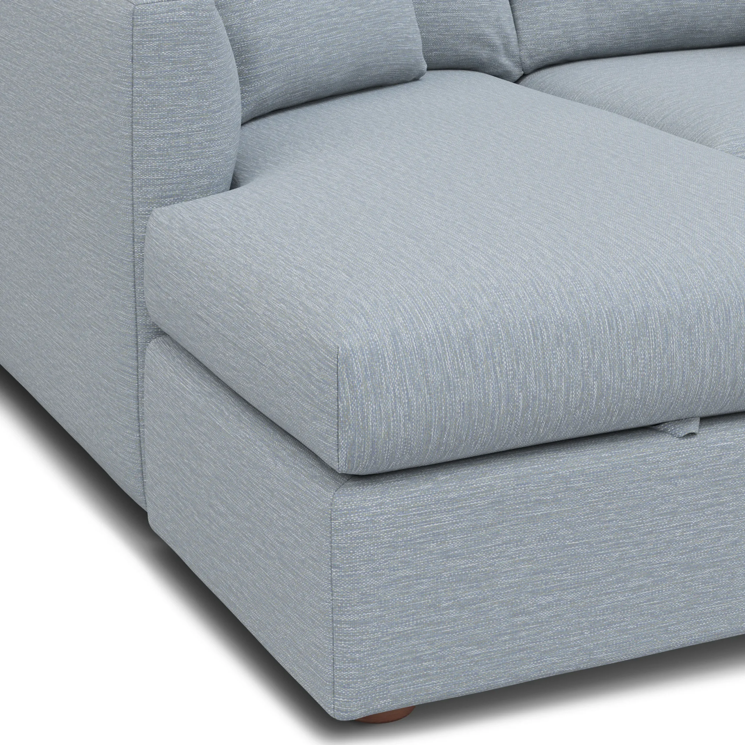 Marina 90_ Reversible Storage Sectional - Silver Light Blue - Image 11