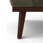 Rhett 93_ Right Chaise Sectional - Felted Green