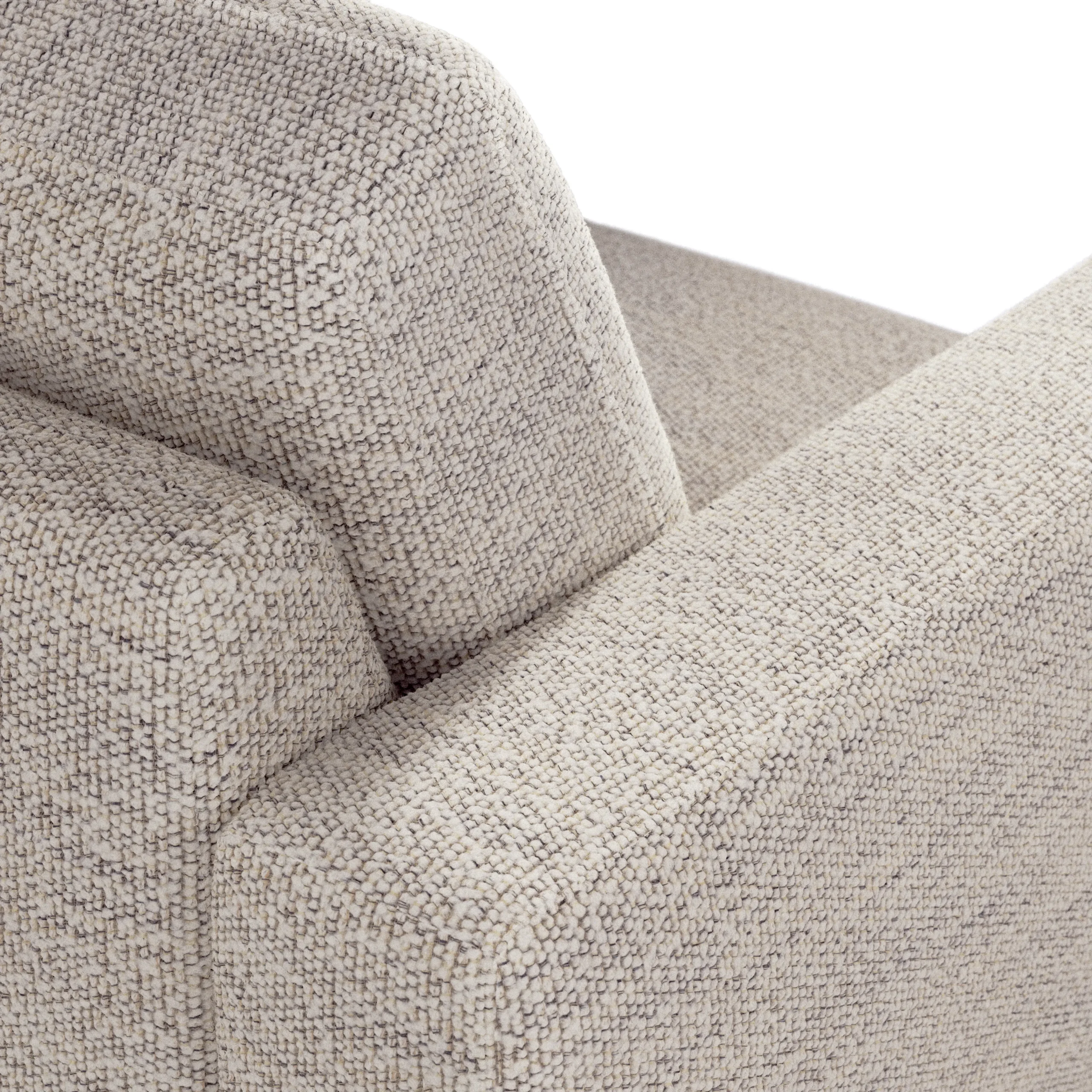 Rhett 93_ Right Chaise Sectional - Pepper Ivory - Image 11