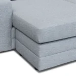 Riley 84_ Reversible Storage Sectional - Silver Light Blue