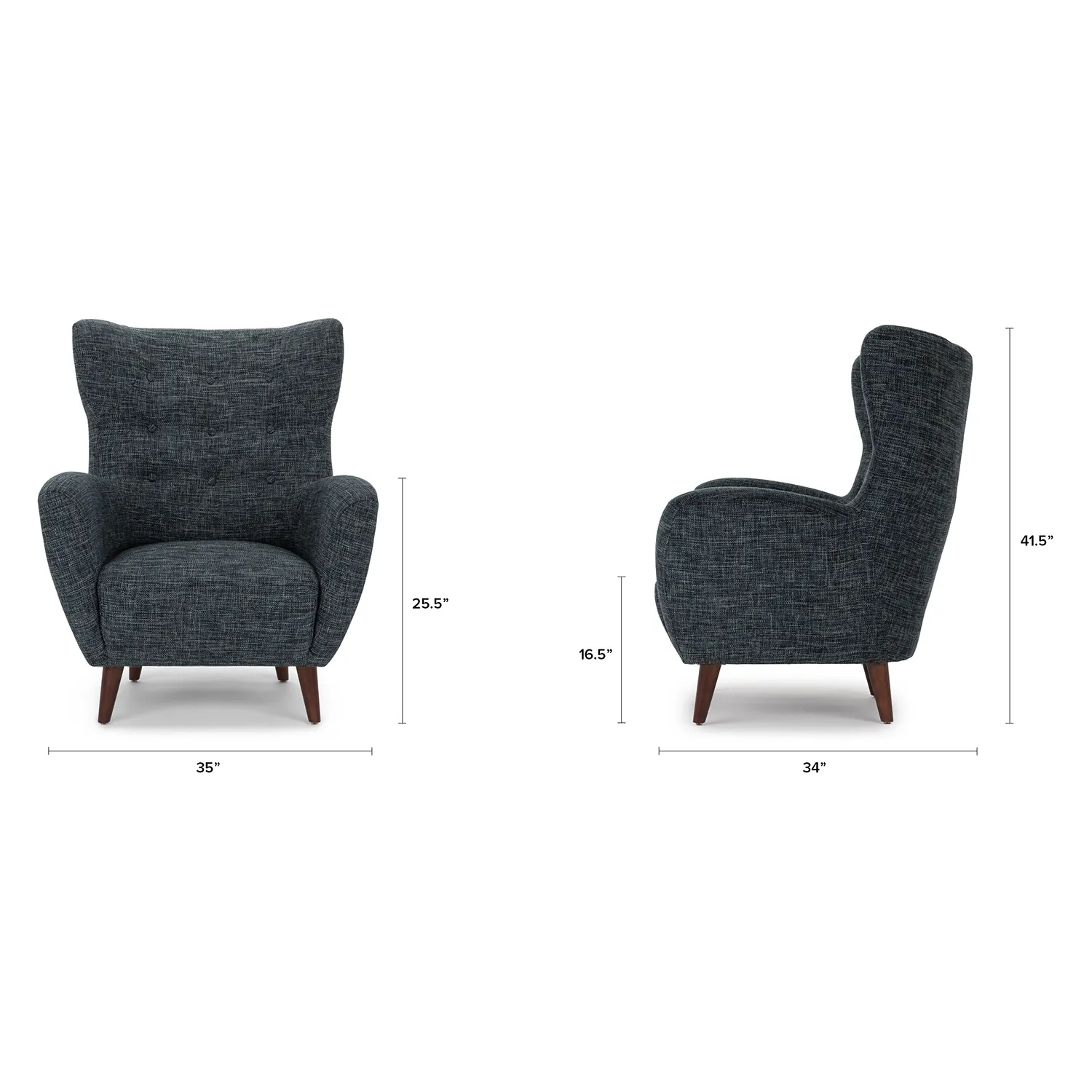 Mod 35_ Lounge Chair - Blue Berry - Image 2
