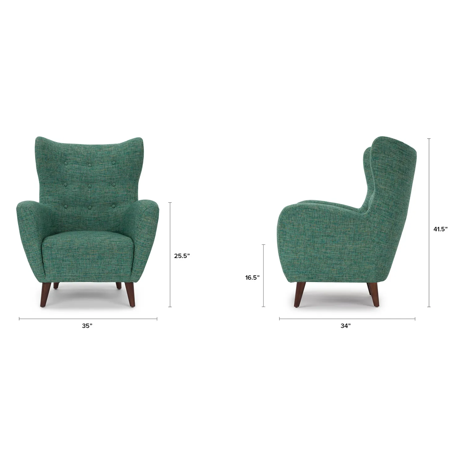 Mod 35_ Lounge Chair - Spearmint Aqua - Image 2