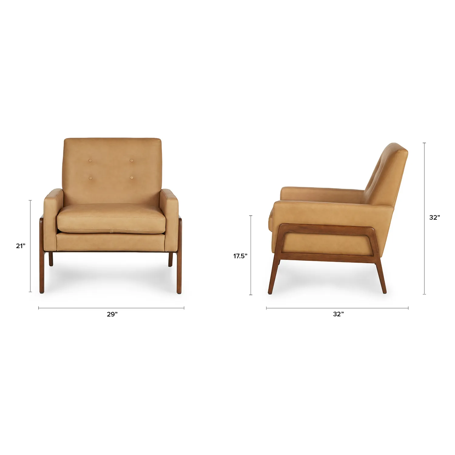 Nord 29_ Leather Lounge Chair - Charme Tan - Image 2