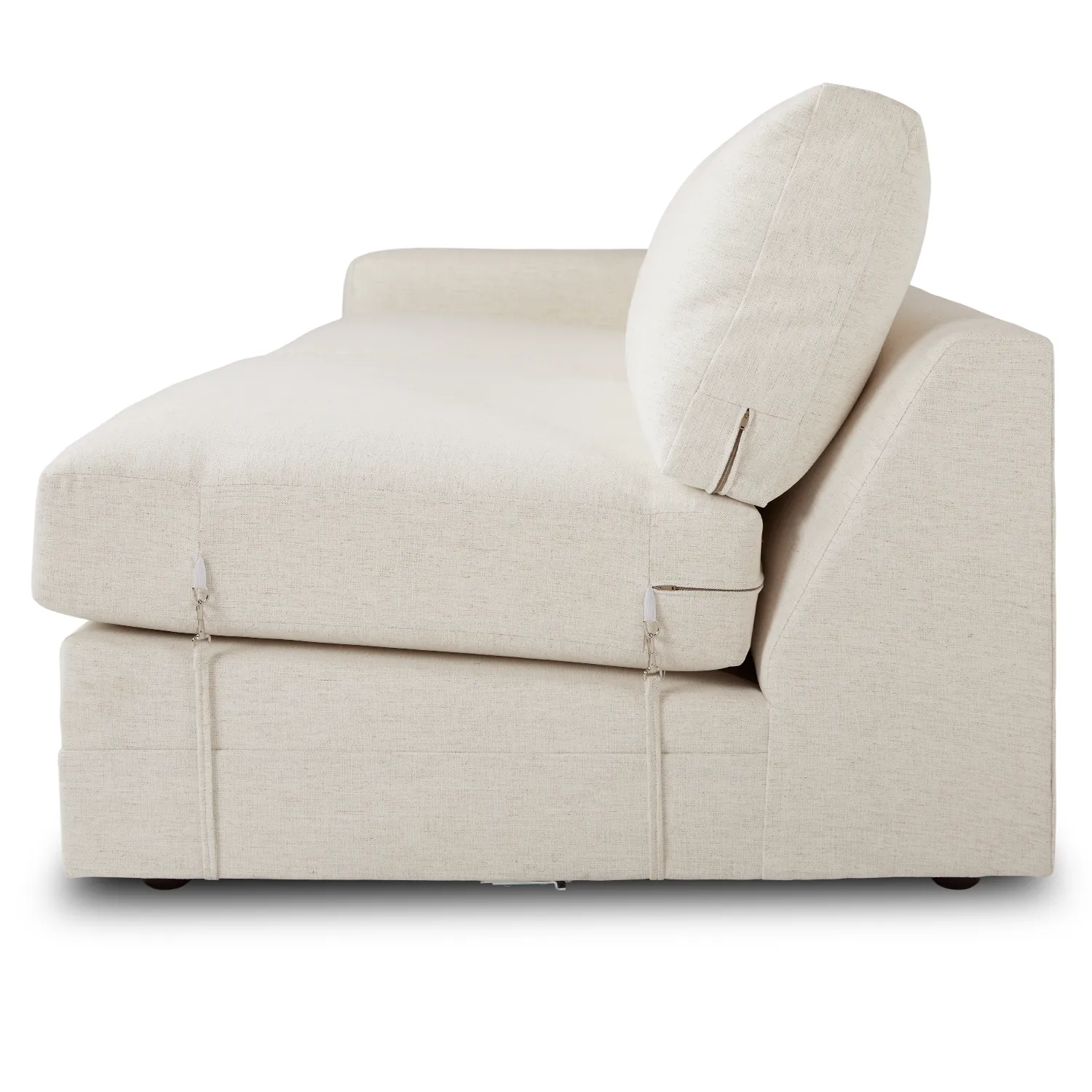 Riley 118.5_ Right Sectional - Napa White - Image 11