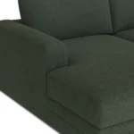 Riley 118_ Left Storage Sleeper Sectional - Green Wool Bouclé