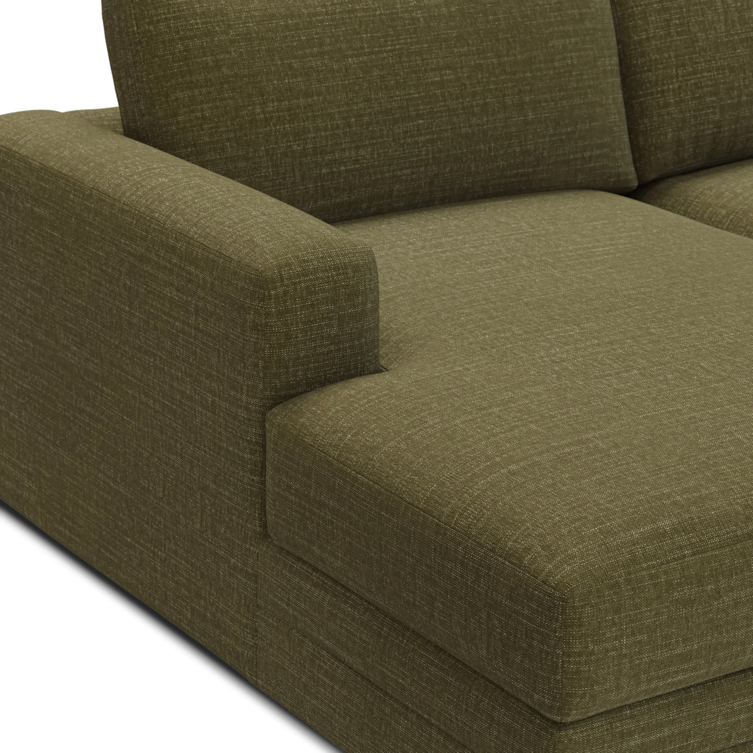 Riley 118_ Left Storage Sleeper Sectional - Napa Moss - Image 11