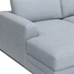 Riley 118_ Left Storage Sleeper Sectional - Silver Light Blue