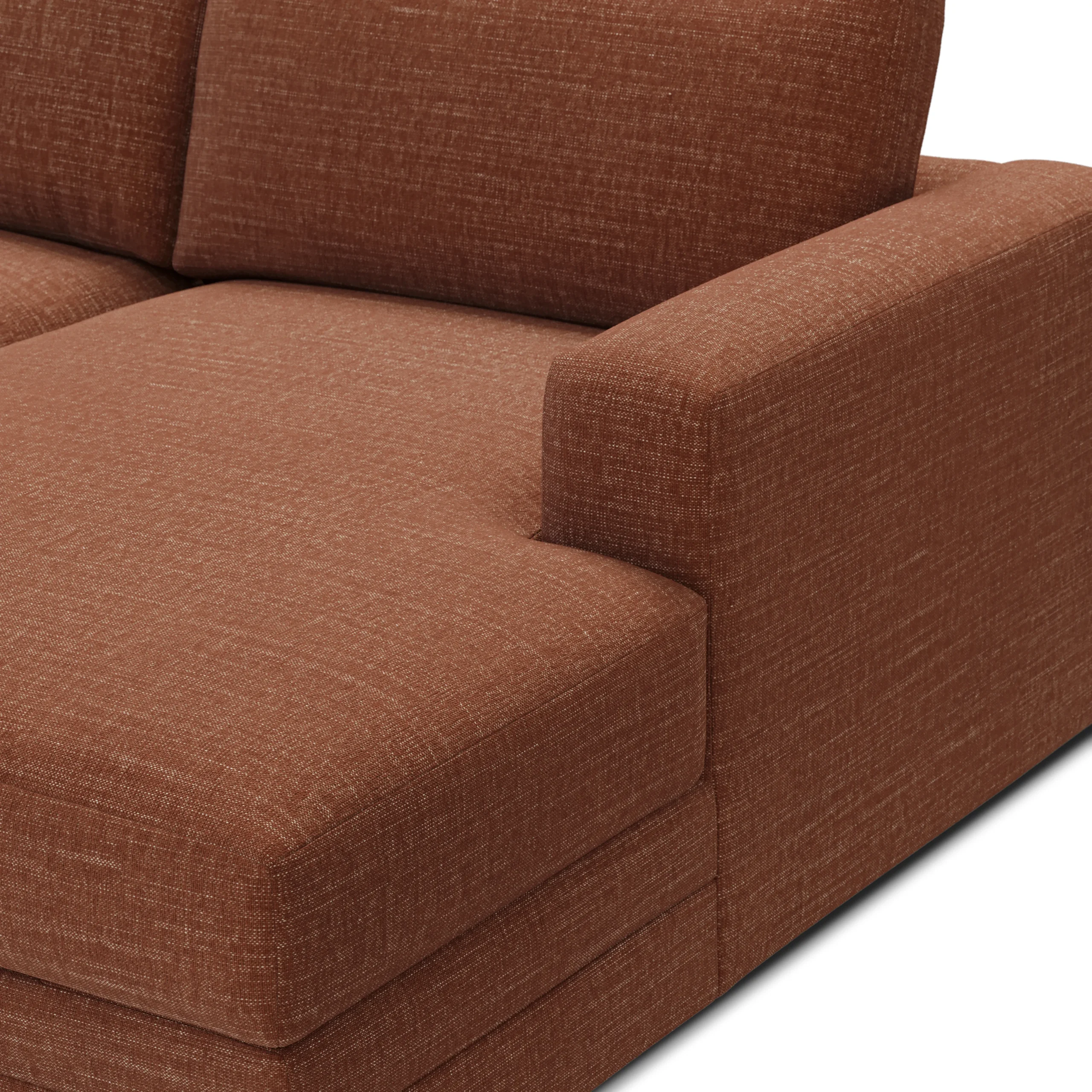 Riley 118_ Right Storage Sleeper Sectional - Napa Rust - Image 8