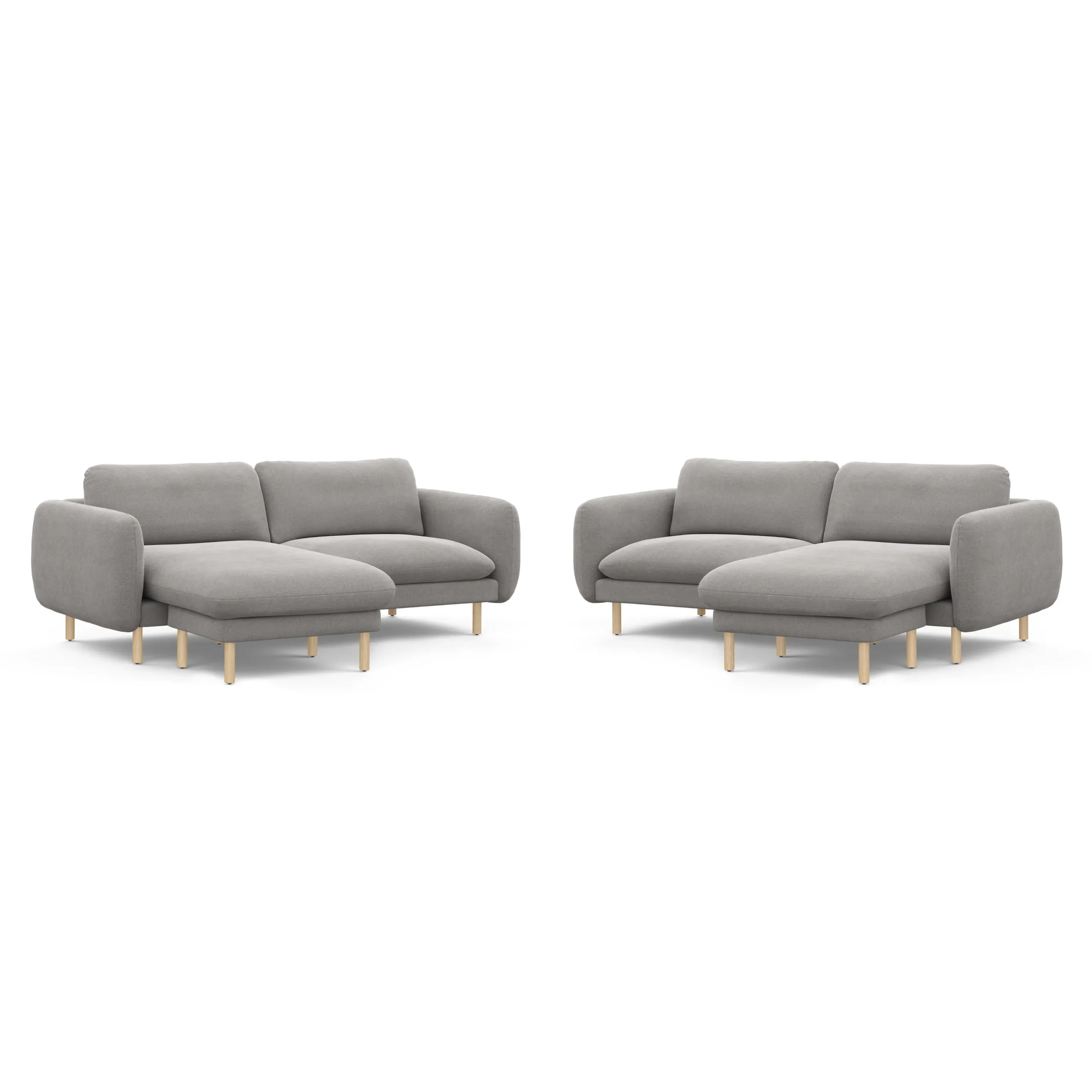 Sanders 85.5_ Reversible Sectional - Hestia Gray - Image 11
