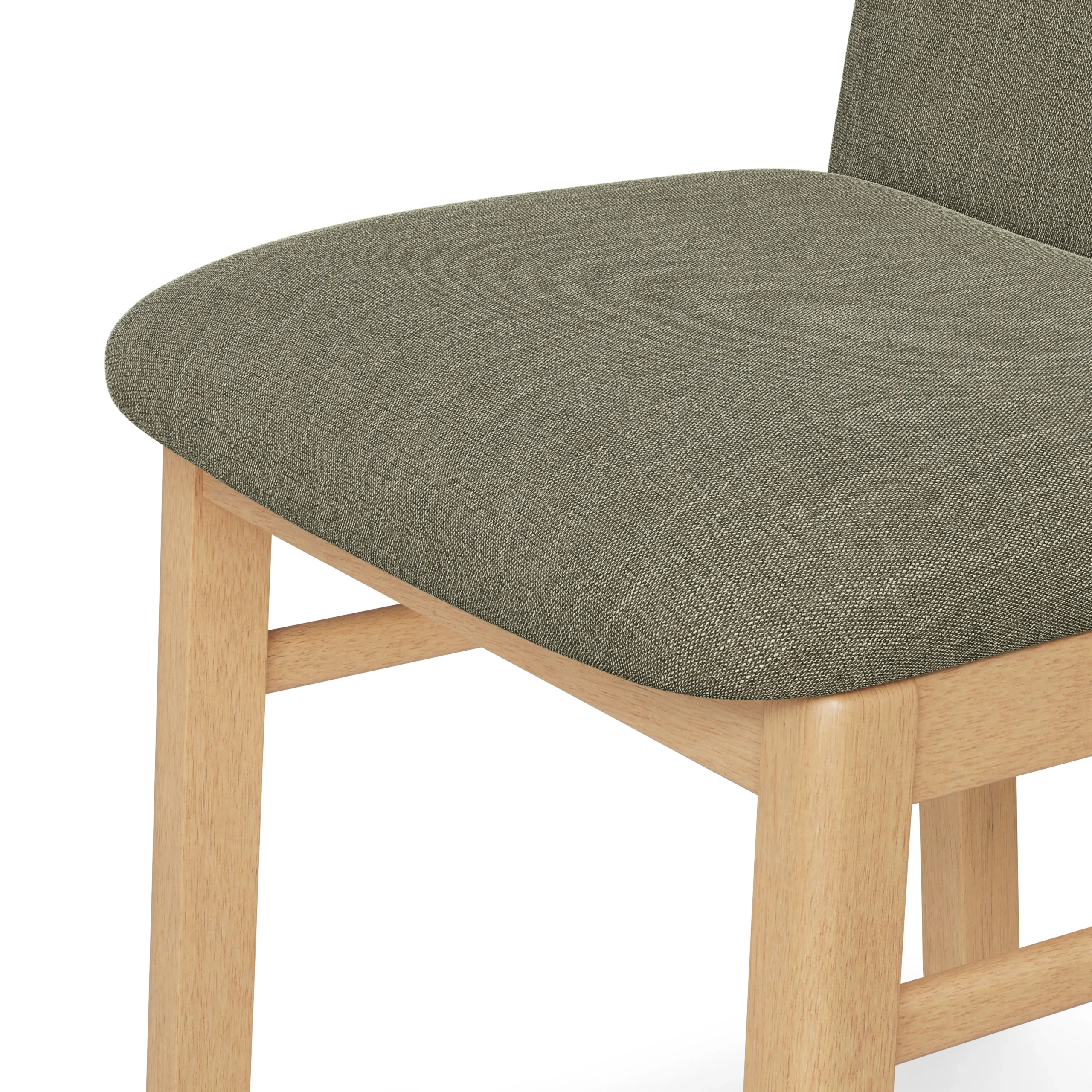 Mikkel Dining Chair - White Oak and Algonquin Green - Image 11
