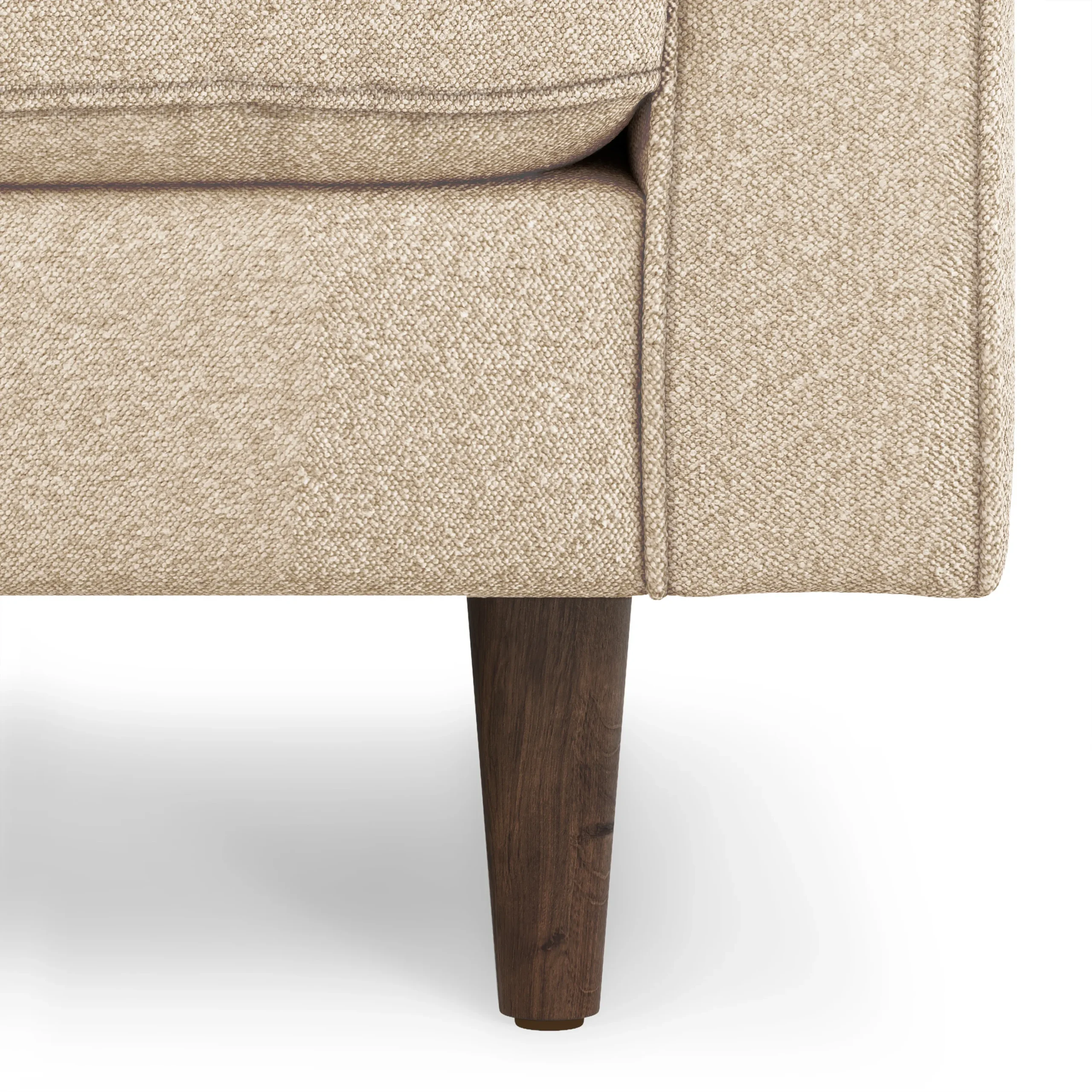 Sven 100_ Tufted Left Sectional - Ratine Buff - Image 11