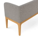 Right Corner Banquette - Natural Oak and Hestia Gray