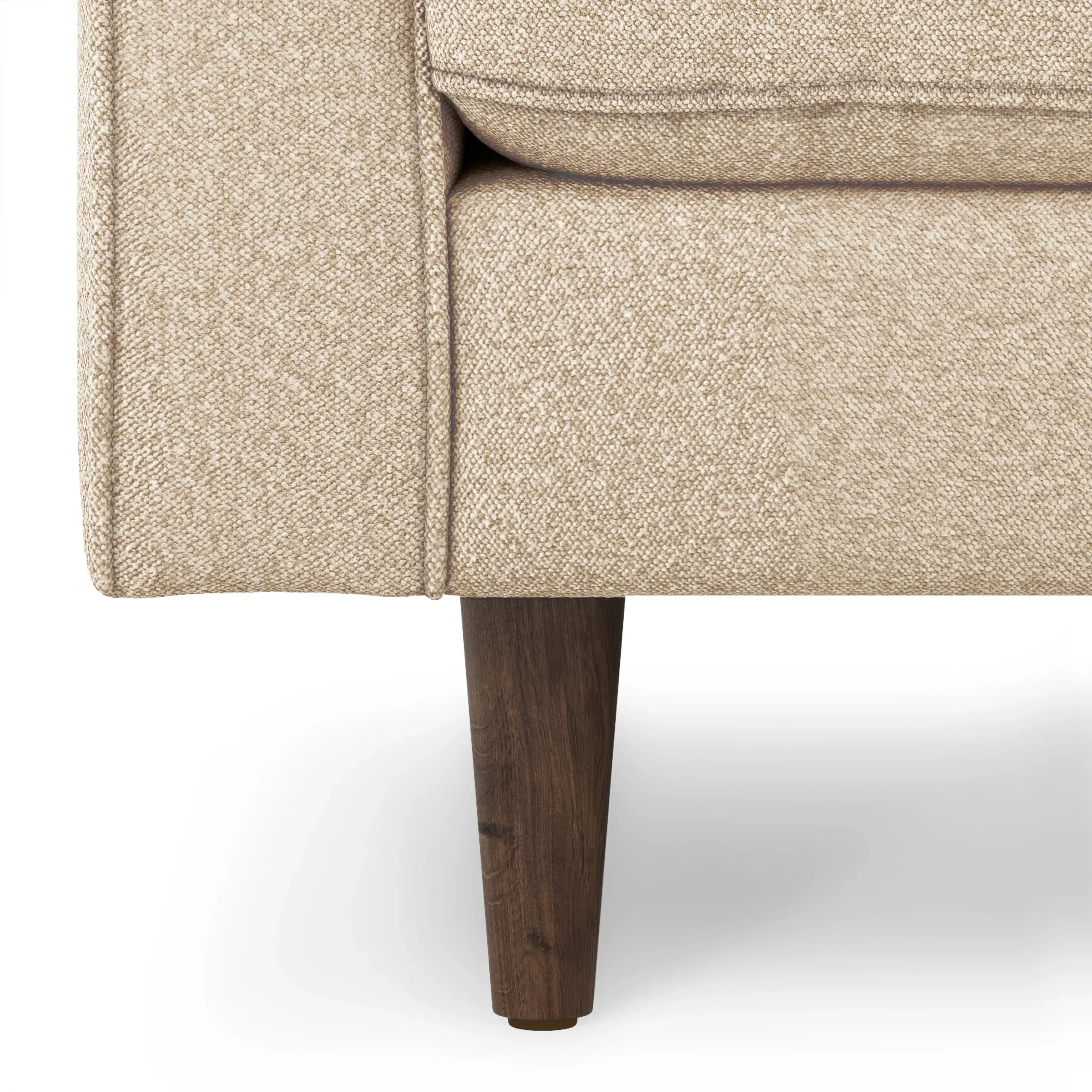 Sven 100_ Tufted Right Sectional - Ratine Buff - Image 11