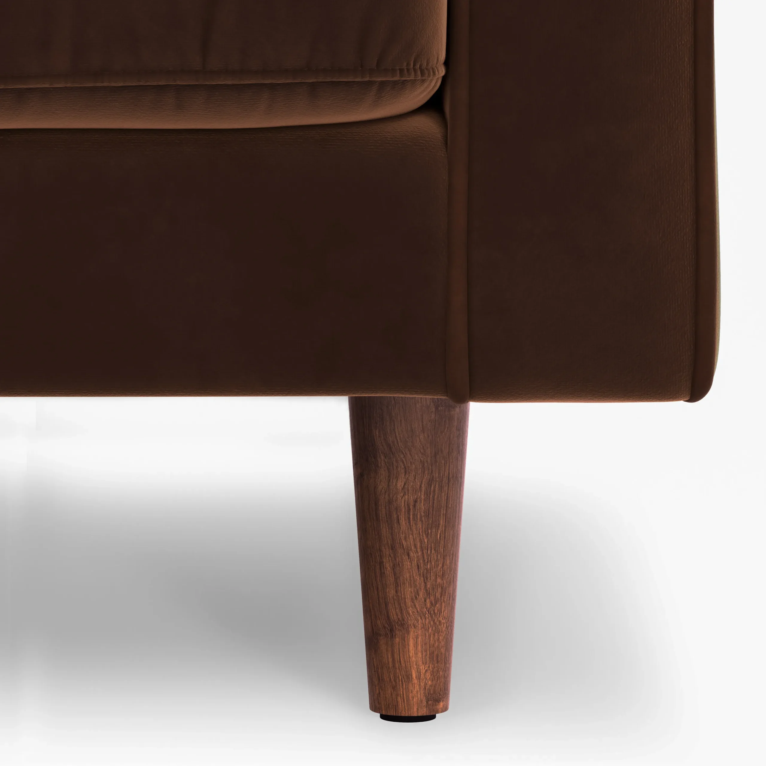 Sven 100_ Tufted Velvet Left Sectional - Plush Pacific Brown - Image 11