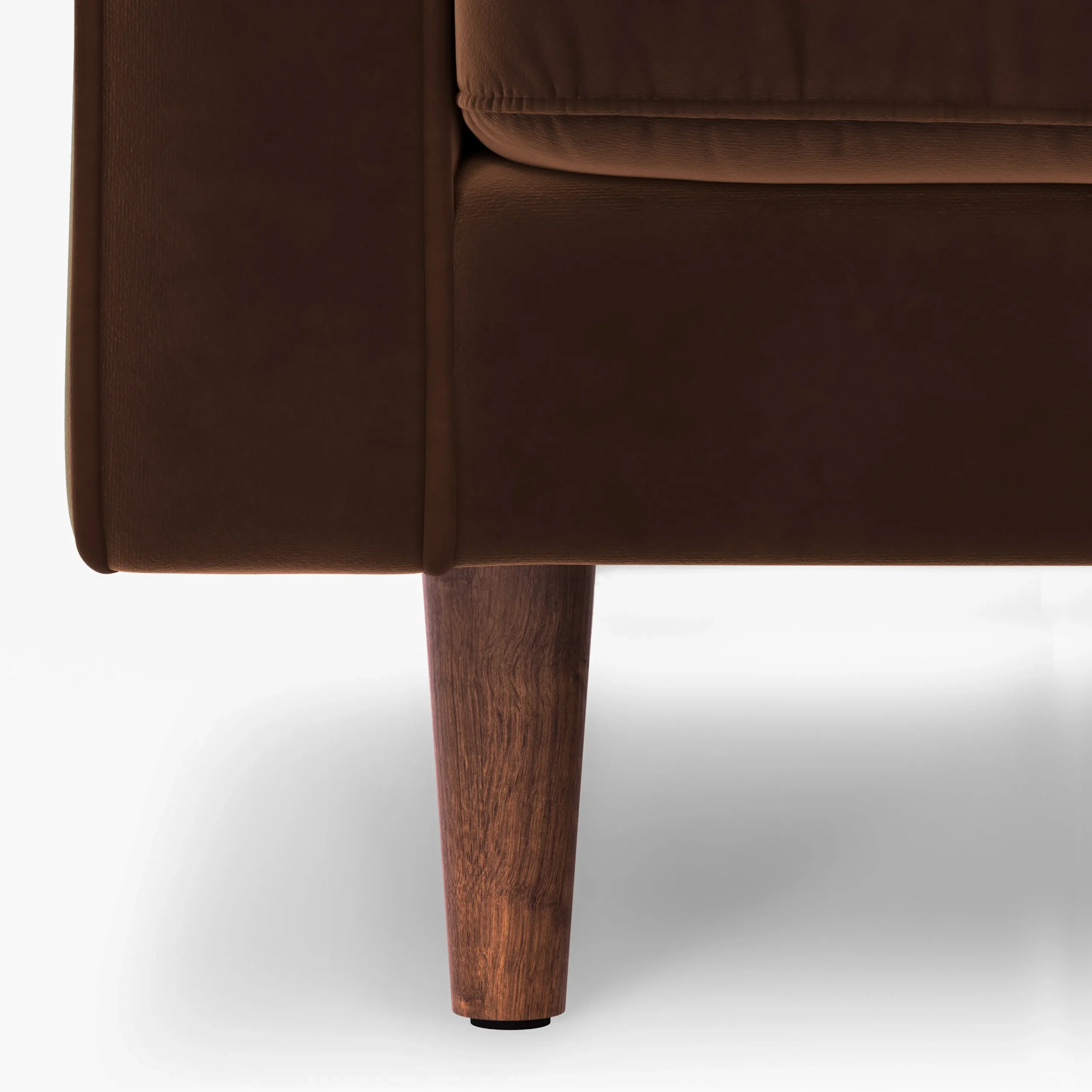 Sven 100_ Tufted Velvet Right Sectional - Plush Pacific Brown - Image 11