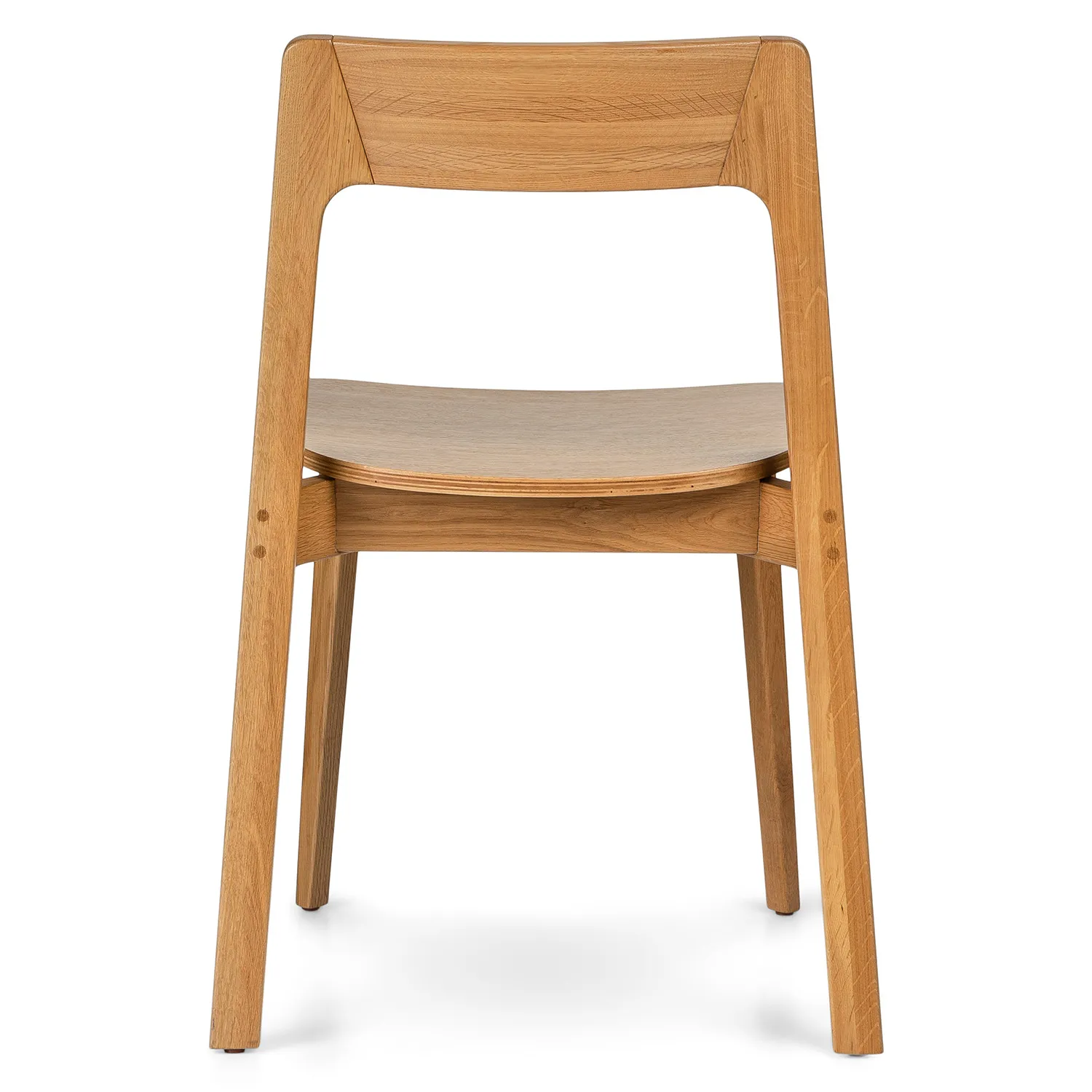 Gusfa Stackable Dining Chair - Oak - Image 11