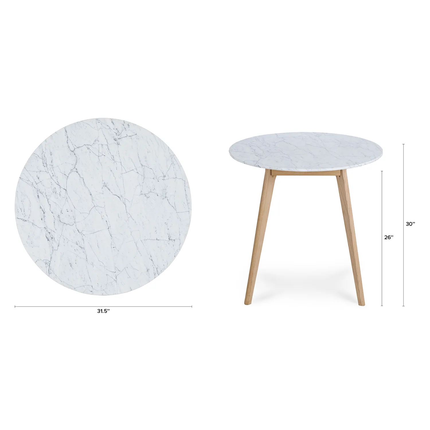 Mara Cafe Table - Oak - Image 12