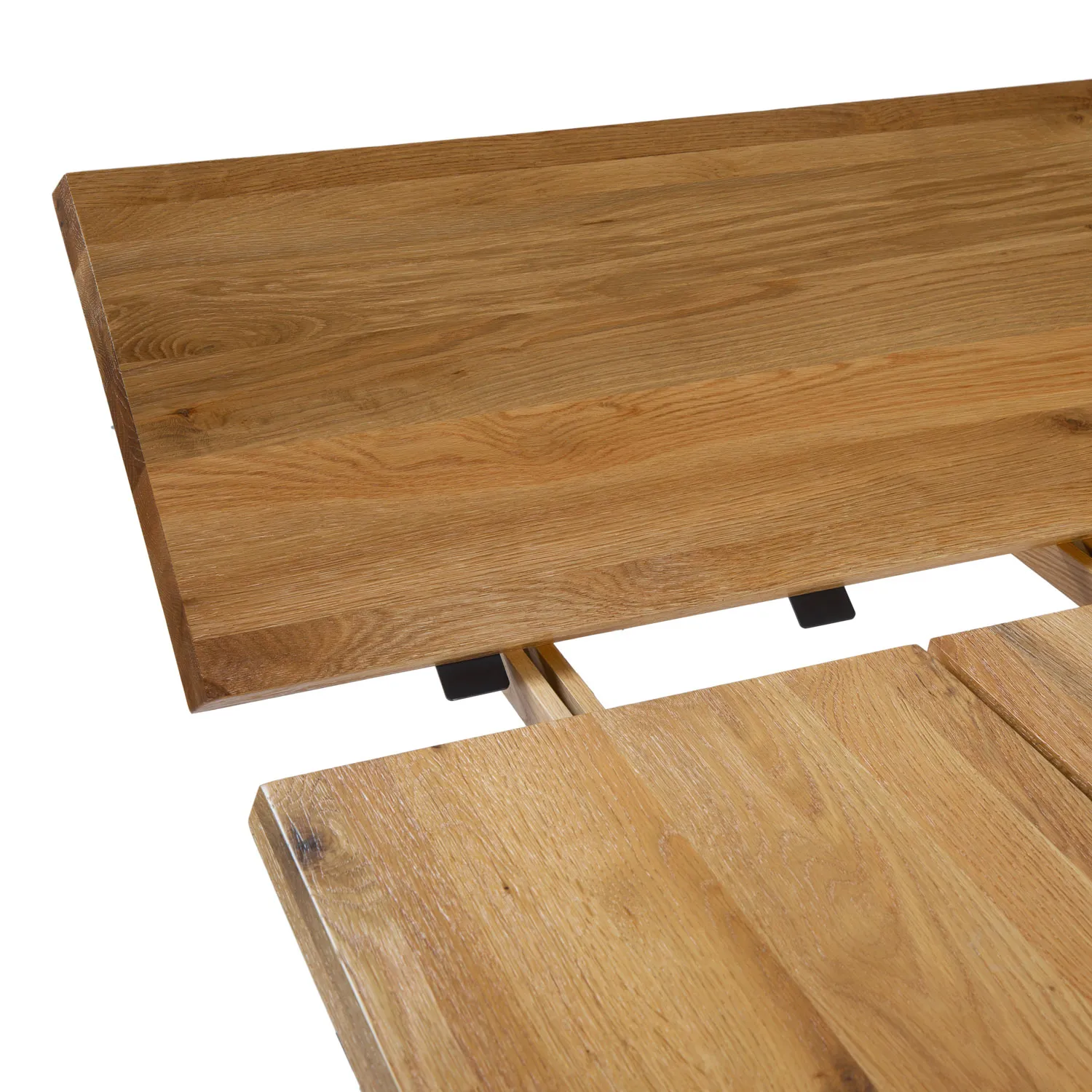 Madera 86_ - 125_ Solid Wood Extendable Dining Table - Oak - Image 12