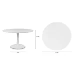 Hendrick 47.25_ Dining Table - White