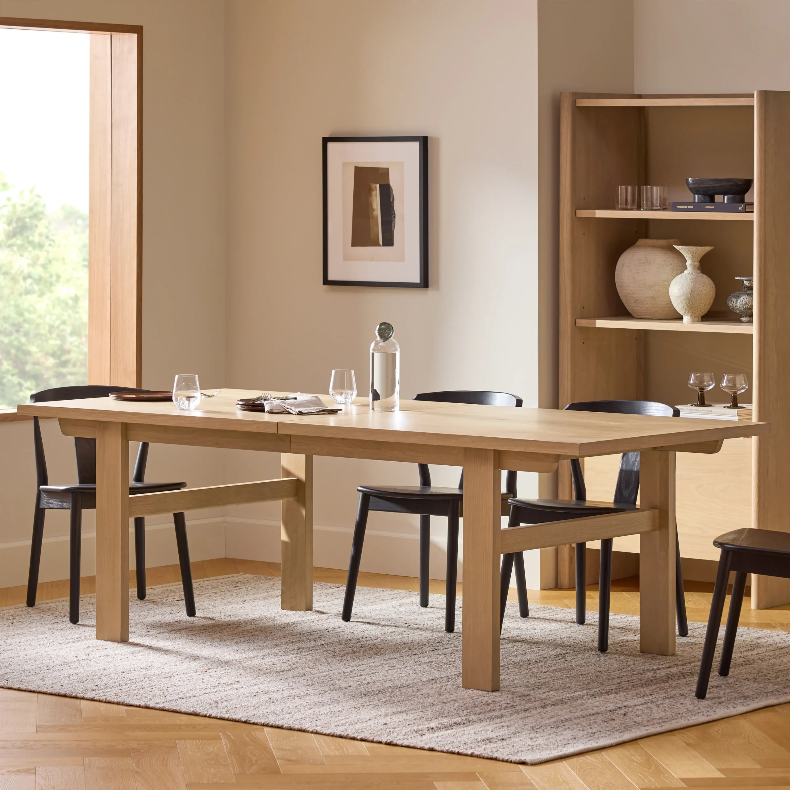 Gina 88.5_ - 112_ Extendable Dining Table - White Oak - Image 12