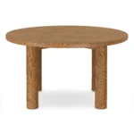 Adel 55.5_ Round Dining Table - Smoked Oak