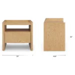 Torme 1-Drawer Nightstand - White Oak