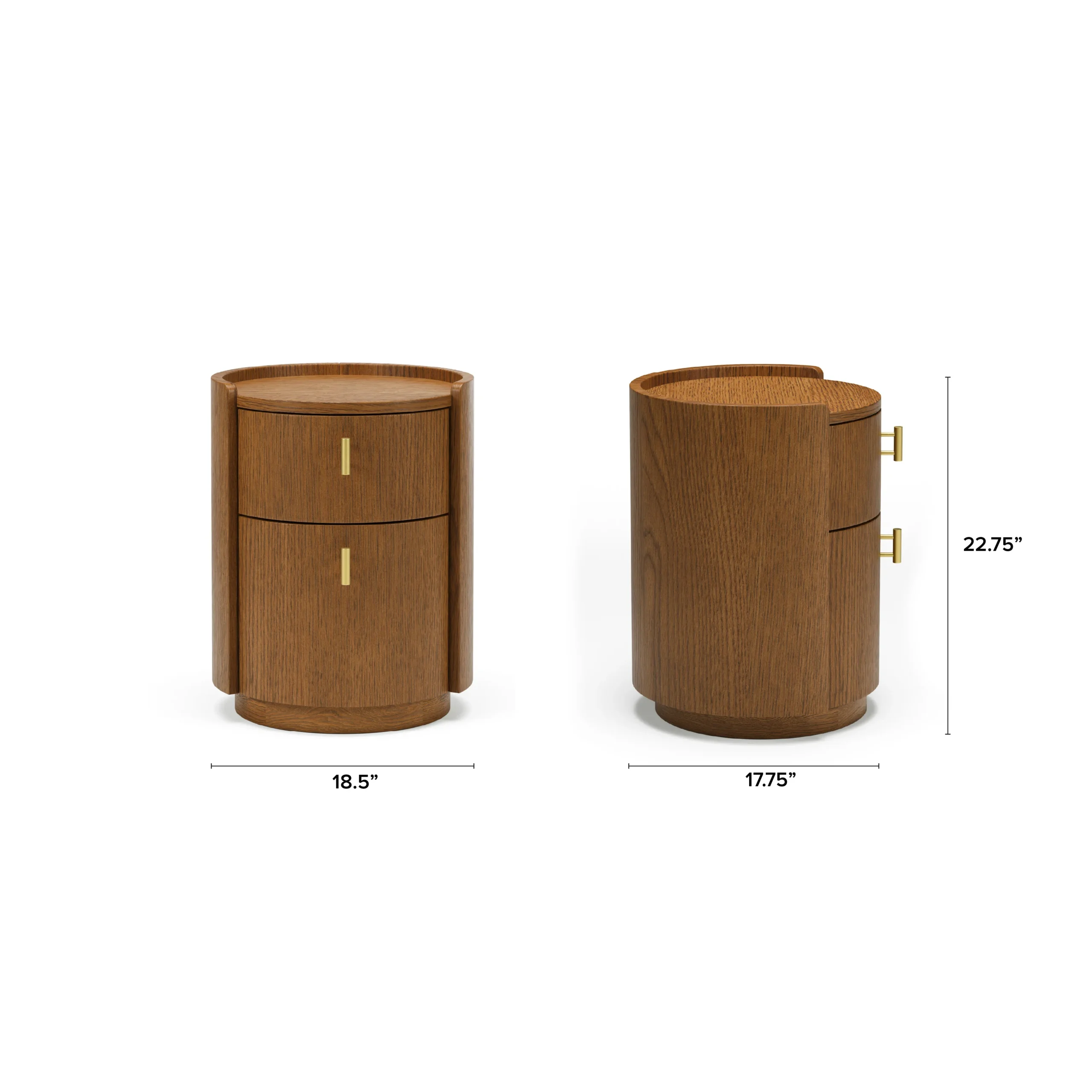 Miila 2-Drawer Nightstand - Smoked Oak - Image 12