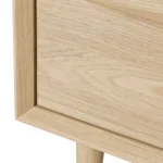 Lenia 2-Drawer Nightstand - White Oak
