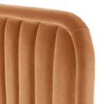 Rolph Queen Velvet Headboard - Plush Pacific Rust