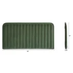 Rolph King Velvet Headboard - Plush Pacific Green