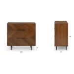 Nera 3-Drawer Chest - Walnut