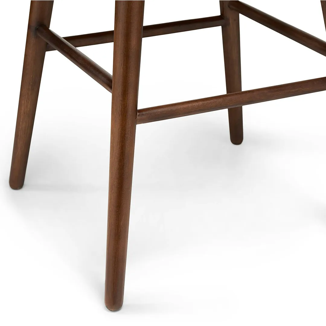 Sede Swivel Counter Stool - Walnut and Mist Gray - Image 12