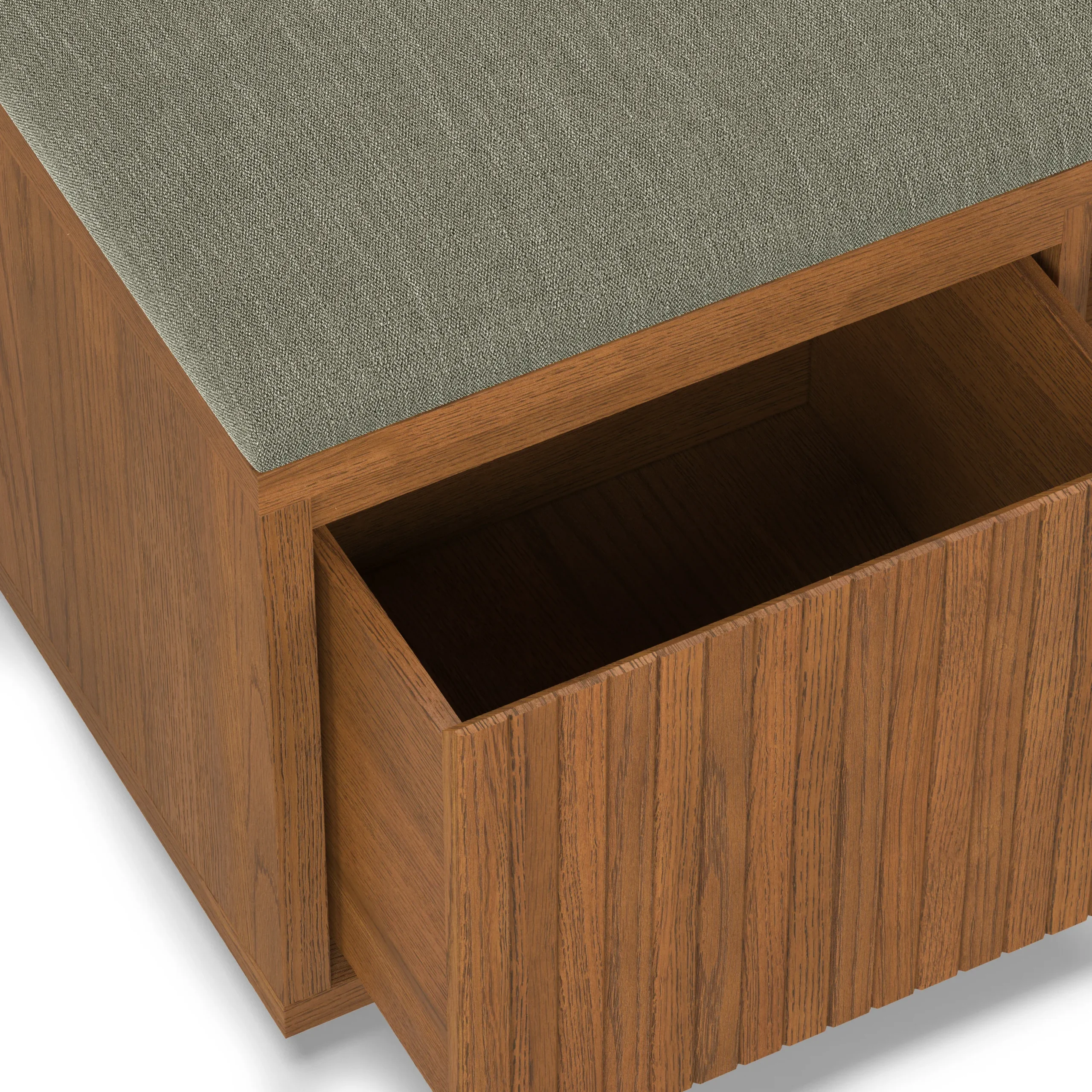 Kouva 47_ Bench - Smoked Oak and Algonquin Green - Image 12