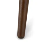 Sede Leather Swivel Bar Stool - Walnut and Black