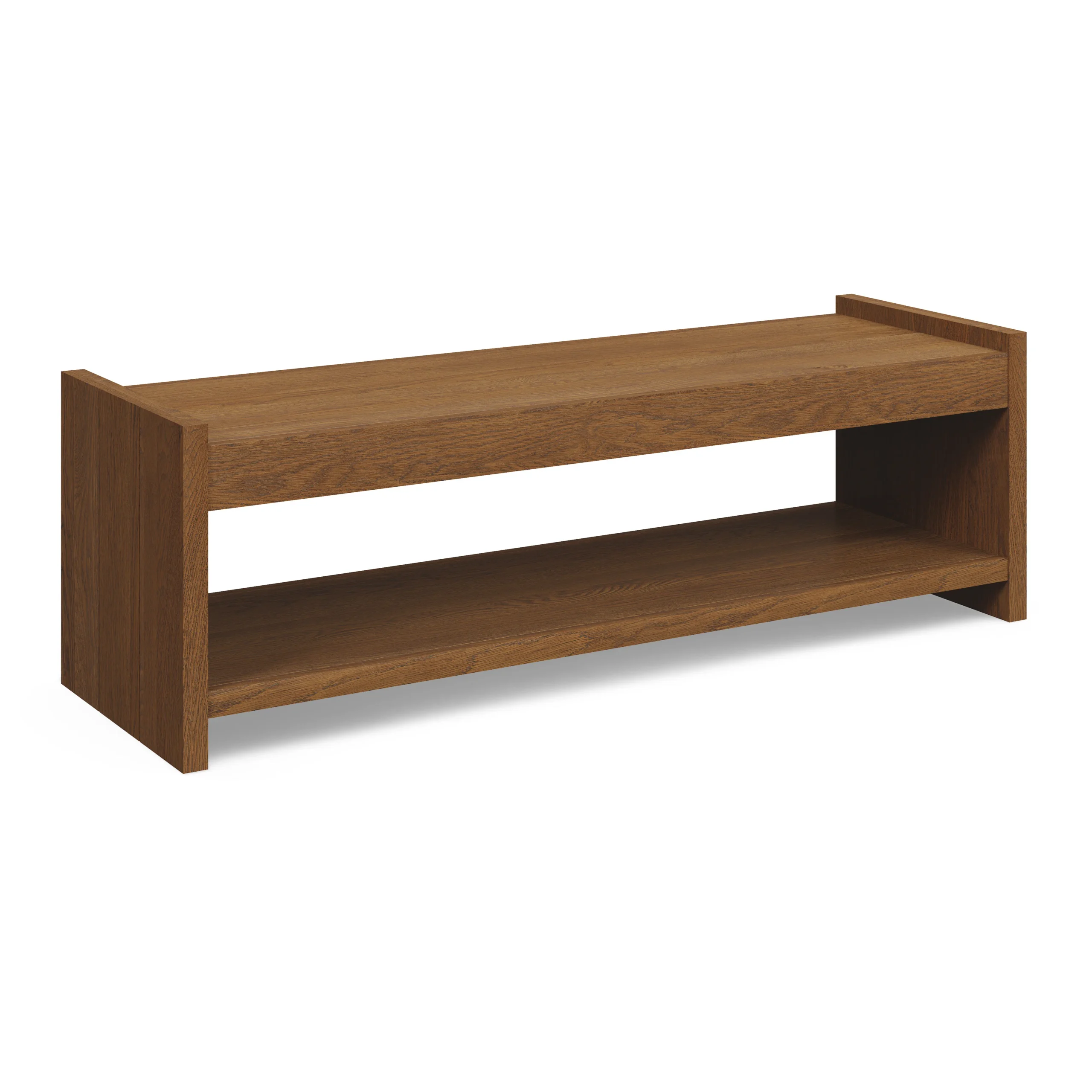Cassie 56_ Leather Bench - Smoked Oak and Charme Green - Image 12