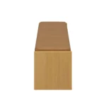 Cassie 56_ Leather Bench - Natural Oak and Charme Tan