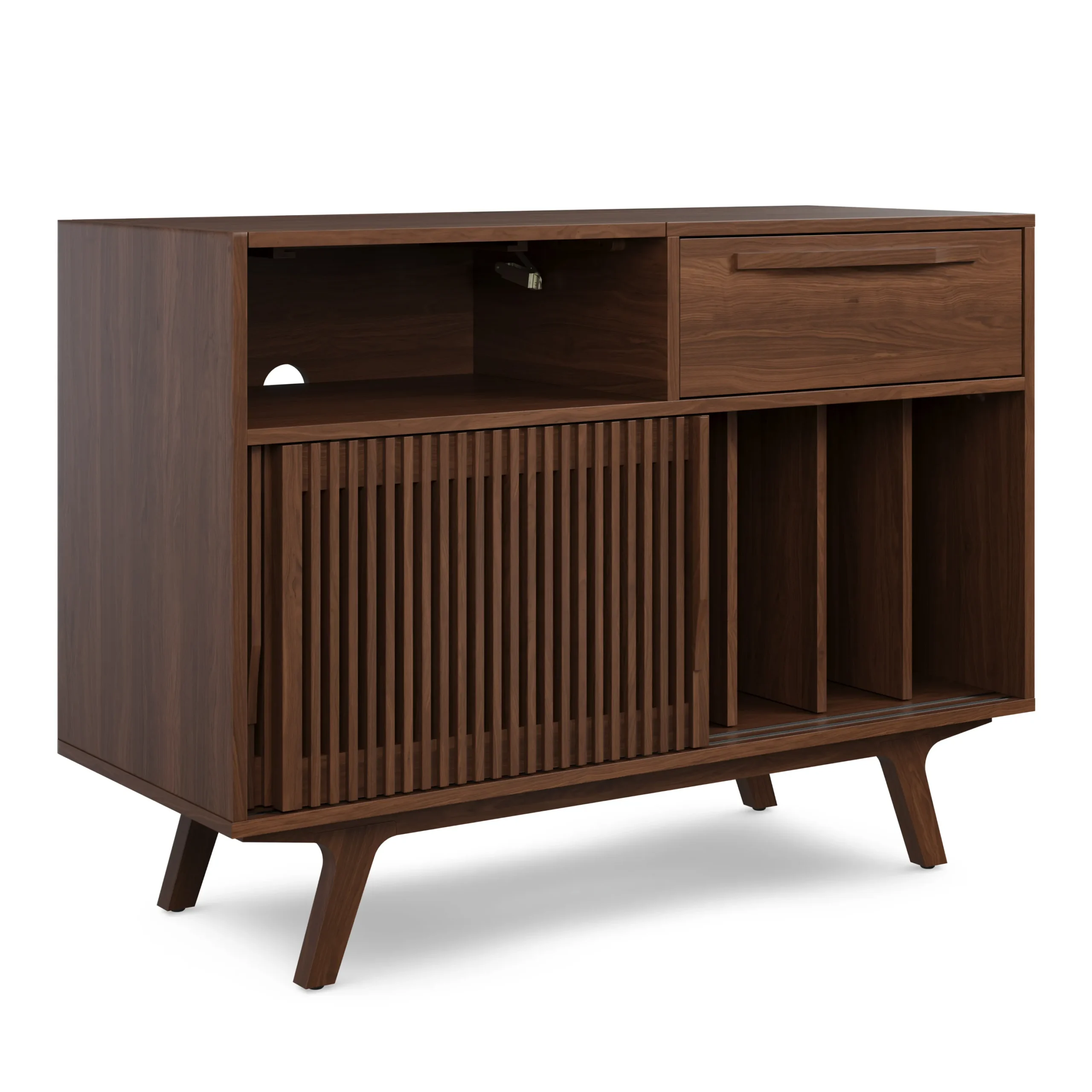 Jokuna 48_ Vinyl Media Unit - Walnut - Image 6
