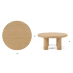 Adel 35_ Coffee Table - White Oak