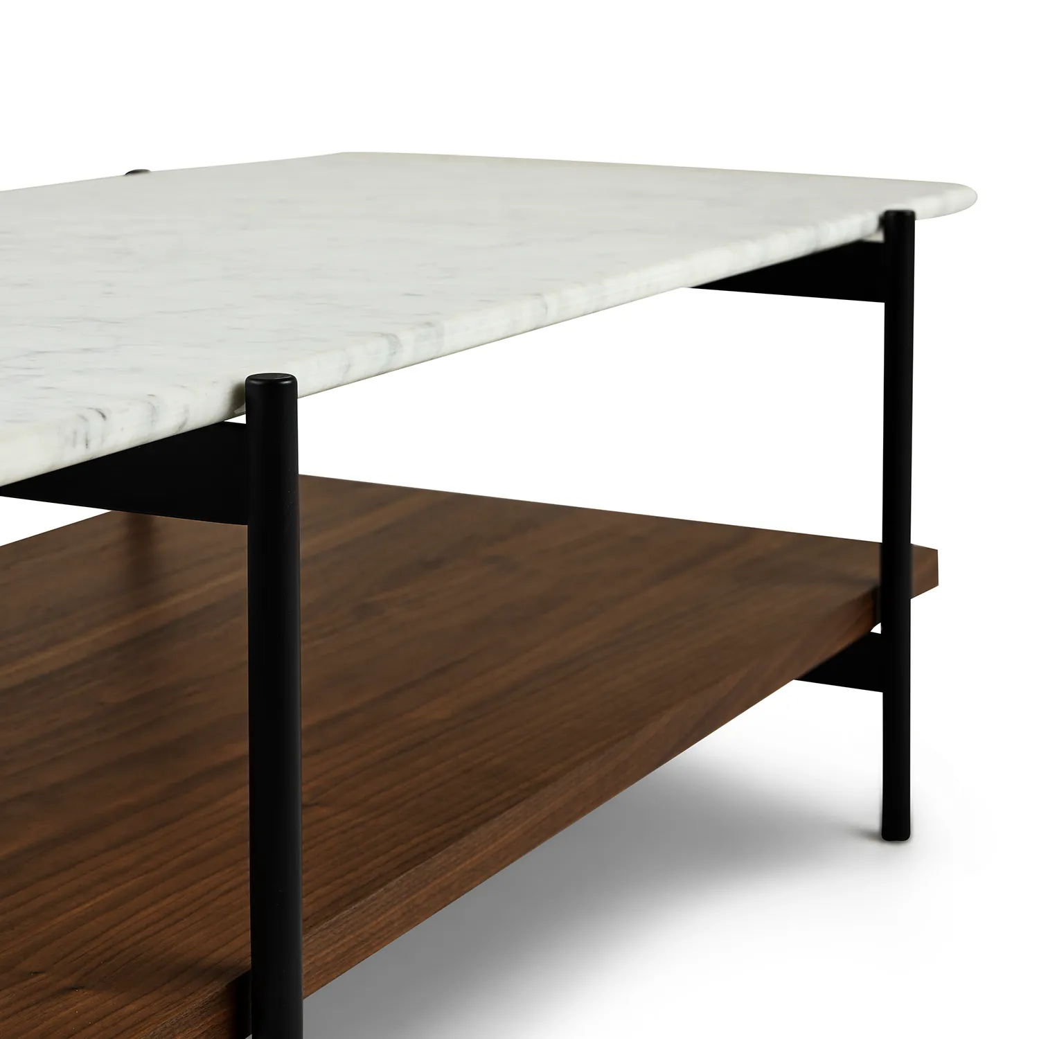 Agotu 44_ Marble Coffee Table - Walnut - Image 9