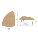 Amoeba 35_ Coffee Table - White Oak