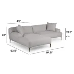 Abisko 94.5_ Left Sectional - Welsh Gray